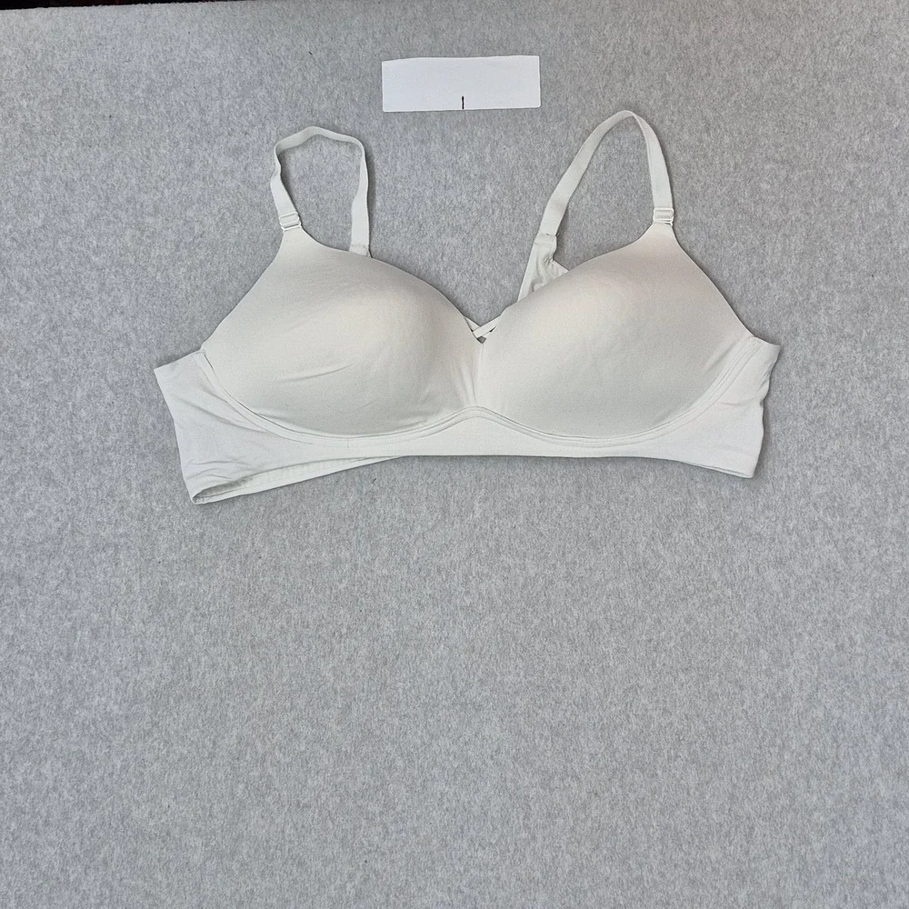 Torrid Women Bra 50B White T Shirt Wireless Strap Adjustable READ